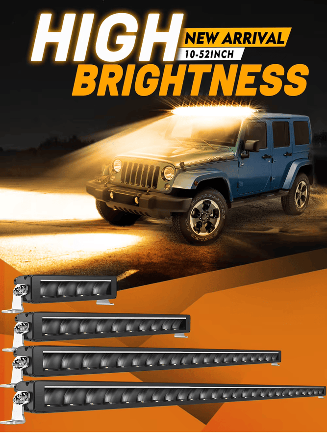 LED Light Bar 3500K 6500K DRL Combo Beam Off Road Driving LED Work Light for Truck ATV UTV 12V 24V